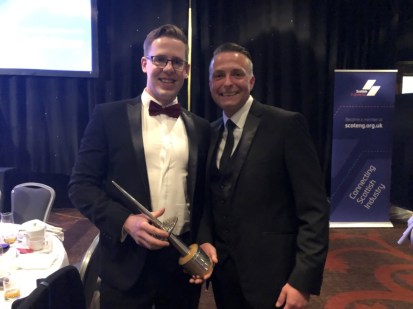 angus moodie and andrew dow at the scottish engineering awards 2019