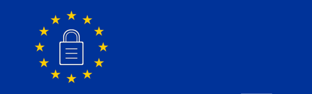 GDPR represented by a padlock surrounded by the european stars